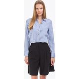 Pierre Cardin Kadın Lacivert Comfort Fit Uzun Kollu Gömlek 50321224-VR033 - 34