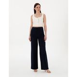 Pierre Cardin Kadın Lacivert Palazzo Kumaş Pantolon 50302508-Vr033 - 42 - Dropsuz