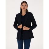 Pierre Cardin Kadın Lacivert Regular Fit Ceket 50309891-VR033 - Dropsuz - 42