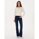 Pierre Cardin Kadın Lacivert Skinny Flare Jean Pantolon 50318199-VR033 - 38 - 34