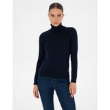 Pierre Cardin Kadın Lacivert Slim Fit Balıkçı Yaka Basic Kazak 50315747-VR033 - XS