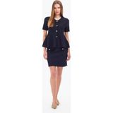 Pierre Cardin Kadın Lacivert Slim Fit Triko Etek 50324210-VR033