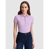 Pierre Cardin Kadın Lila Slim Fit Pamuklu Polo Yaka Basic Tişört 50325456-VR034