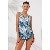 Pierre Cardin Kadın Mara Kruvaze Formlu Coral Tankini 231501-D Özel Model - 44