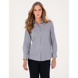 Pierre Cardin Kadın Mavi Regular Fit Uzun Kollu Gömlek 50314122-VR036