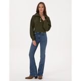 Pierre Cardin Kadın Mavi Skinny Flare Fit Jean Pantolon 50318242-VR036 - 34 - 40