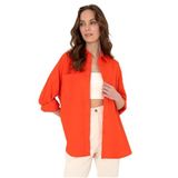 Pierre Cardin Kadın Nar Çiçeği Gömlek Desenli 50313128-VR039