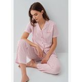 Pierre Cardin Kadın Pembe Gömlek Pijama Takım PC9204-S-V1