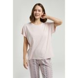 Pierre Cardin Kadın Pembe Kısa Kol Pijama Takım - XL