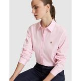 Pierre Cardin Kadın Pembe Slim Fit Pamuklu Basic Gömlek 50328627-VR041 - 34