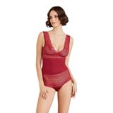 Pierre Cardin Kadın Penye Atlet Külot Kaşkorse Set, Bordo, S Beden