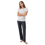 Pierre Cardin Kadın Pijama Takımı, Beyaz, Kısa Kollu, L Beden