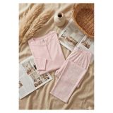Pierre Cardin Kadın Pijama Takımı, Düğmeli, Çift Cepli,%50 Pamuk Modal, Uzun Kollu, Toz Pembe, L