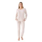 Pierre Cardin Kadın Pijama Takımı, Ekru, XL Beden