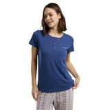 Pierre Cardin Kadın Pijama Takımı, Mavi, 3XL Beden