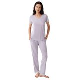 Pierre Cardin Kadın Pijama Takımı, Mor, M Beden