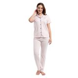 Pierre Cardin Kadın Pijama Takımı, Pembe, Gömlek Yaka, L Beden