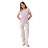 Pierre Cardin Kadın Pijama Takımı, Pembe, Kısa Kollu, S Beden