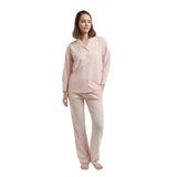 Pierre Cardin Kadın Pijama Takımı, Pembe, Uzun Kol, Regular Kalıp, M Beden