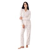 Pierre Cardin Kadın Pijama Takımı, Pembe, Uzun Kol, S Beden