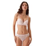 Pierre Cardin Kadın Pudra Milan Push-up Sütyen Takımı,%100 Polyester, 90 Beden