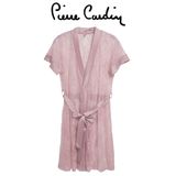 Pierre Cardin Kadın Pudra Sabahlık, Dantelli,%96 Viskoz, 40 Beden