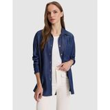 Pierre Cardin Kadın Saks Comfort Fit Jean Gömlek 50325403-VR032 - 36 - Koyu Mavi