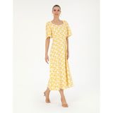 Pierre Cardin Kadın Sarı A Kesim Dokuma Elbise 50283663-VR044 - 38