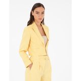 Pierre Cardin Kadın Sarı Crop Top Ceket 50282072-VR044 - 38 - Dropsuz