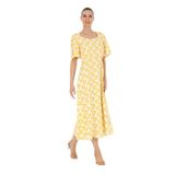 Pierre Cardin Kadın Sarı Elbise (Dokuma) 50283663-VR044
