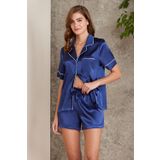 Pierre Cardin Kadın Saten Biyeli Pijama Takımı Laci 1205