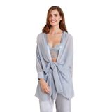 Pierre Cardin Kadın Saten Gecelik, 4'lü Takım, Mist, M Beden