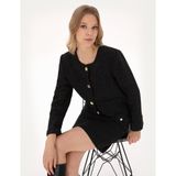 Pierre Cardin Kadın Siyah Ceket 50319417-VR046