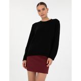 Pierre Cardin Kadın Siyah Comfort Fit Kazak 50316310-VR046 - XL