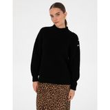 Pierre Cardin Kadın Siyah Comfort Fit Yarım Balıkçı Kazak 50316342-VR046 - XS