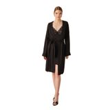 Pierre Cardin Kadın Siyah Gecelik,%82 Polyamide%18 Elastane, Dolgulu, M Beden