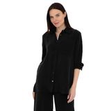 Pierre Cardin Kadın Siyah Gömlek Desenli 50305757-VR046
