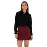 Pierre Cardin Kadın Siyah Gömlek Desenli 50318195-VR046