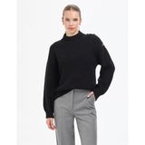 Pierre Cardin Kadın Siyah Kazak/triko 50316342-VR046, Siyah, S, SIYAH