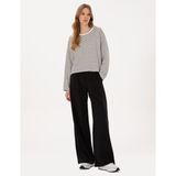 Pierre Cardin Kadın Siyah Loose Fit Kanvas Pantolon 50318198-VR046 - Dropsuz - 34