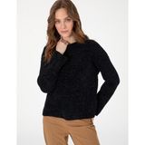 Pierre Cardin Kadın Siyah Oversize Kazak 50290610-VR046 - XL