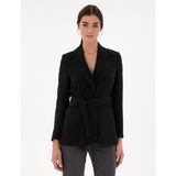 Pierre Cardin Kadın Siyah Regular Fit Ceket 50290388-VR046 - 34 - Dropsuz