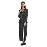Pierre Cardin Kadın Siyah Saten Gecelik, Dantelli, Straplez, M Beden