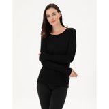 Pierre Cardin Kadın Siyah Slim Fit Kazak 50290558-VR046