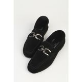 Pierre Cardin Kadın Siyah Süet Loafer PC-55701