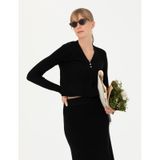 Pierre Cardin Kadın Siyah Triko Kazak 50276214-vr046