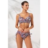 Pierre Cardin Kadın Tiger Kaplan Desenli Sole Kaplı Toparlayıcı Bikini