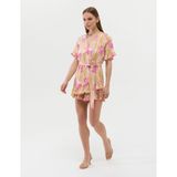 Pierre Cardin Kadın Turuncu Comfort Fit Desenli Elbise 50262642-VR222 - 40 - Şeftali