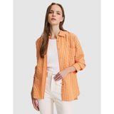 Pierre Cardin Kadın Turuncu Oversize Uzun Kollu Gömlek 50321108-VR051 - 40
