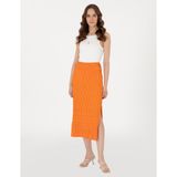 Pierre Cardin Kadın Turuncu Regular Fit Örme Etek 50301436-VR051 - XS